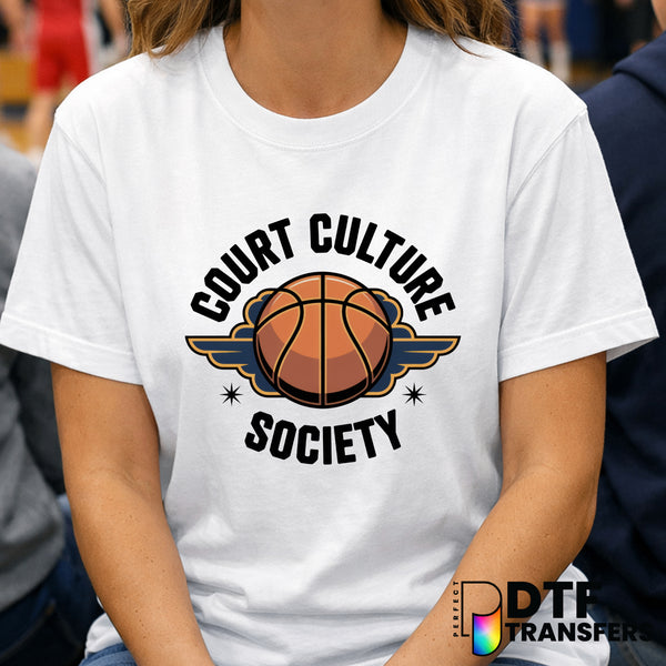 Court Culture Society Wings Basketball – DTF Transfer