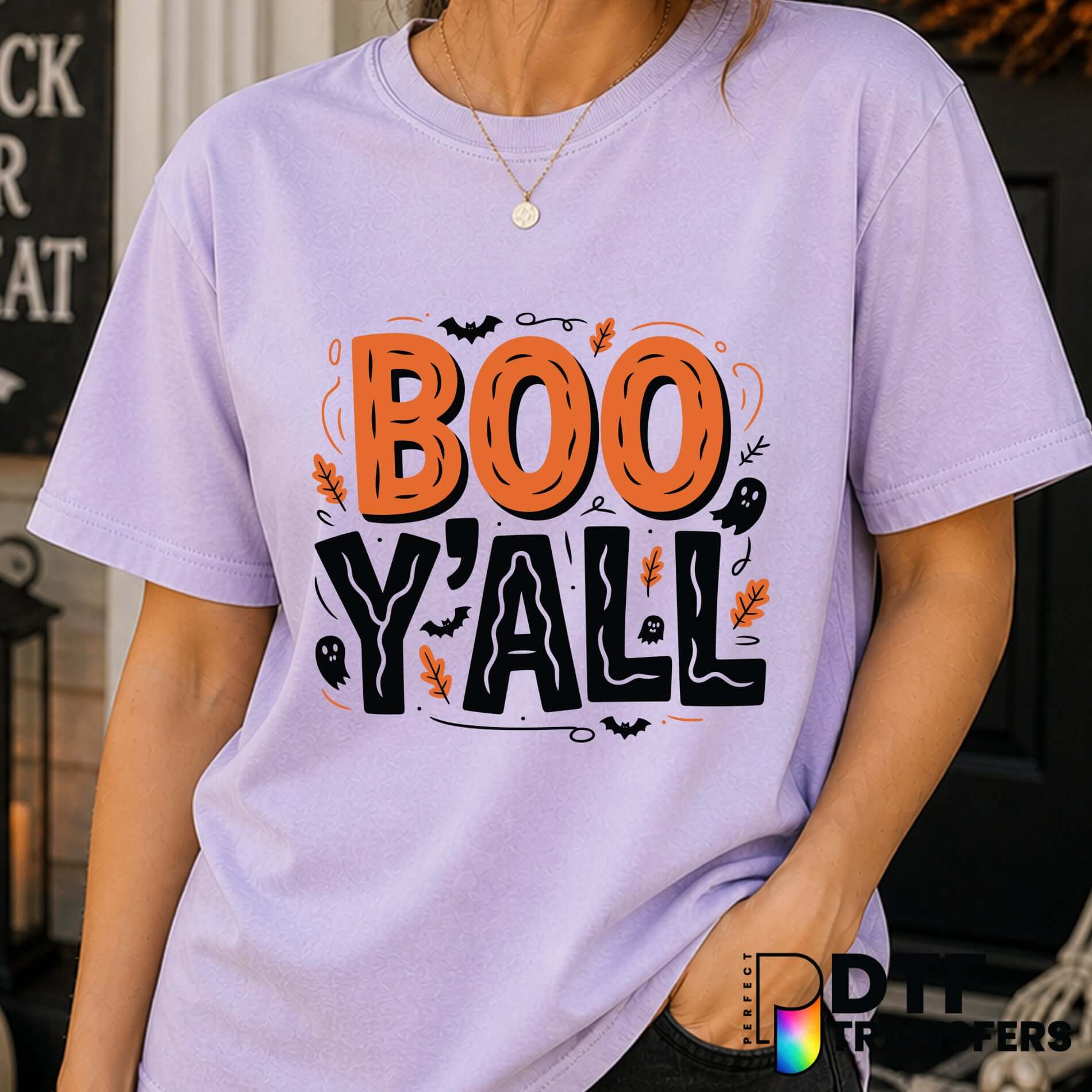 Boo Y'all – Halloween DTF Transfer