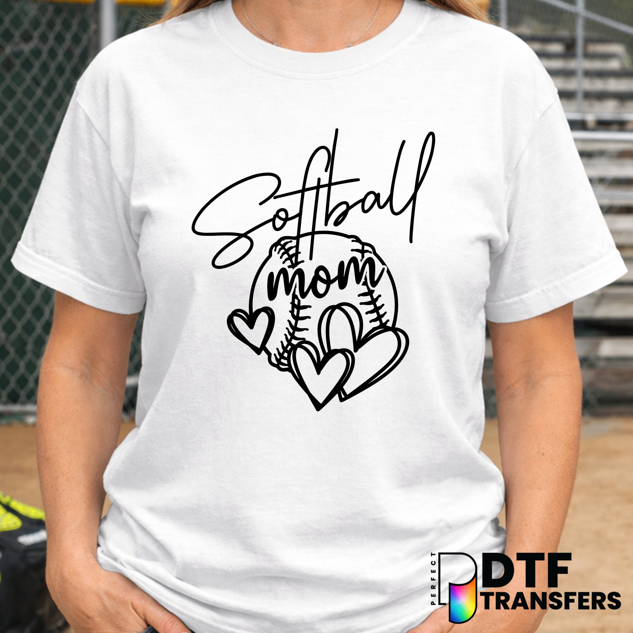 Softball Mom – Softball DTF Transfer