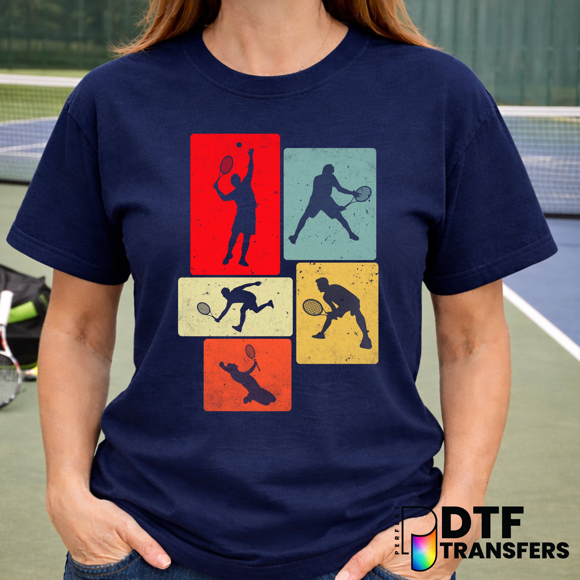 Retro Vintage Tennis – Tennis DTF Transfer