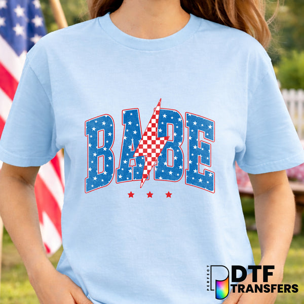 Babe Varsity – Fourth of July DTF Transfer
