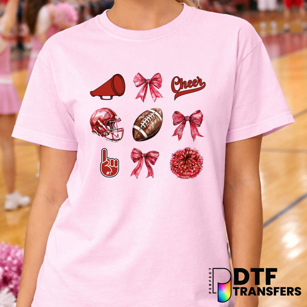 CHEER Bow – Cheerleading DTF Transfer