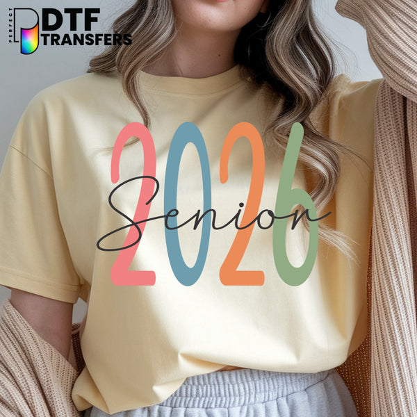 Senior 2026 Colorful – Teacher DTF Transfer
