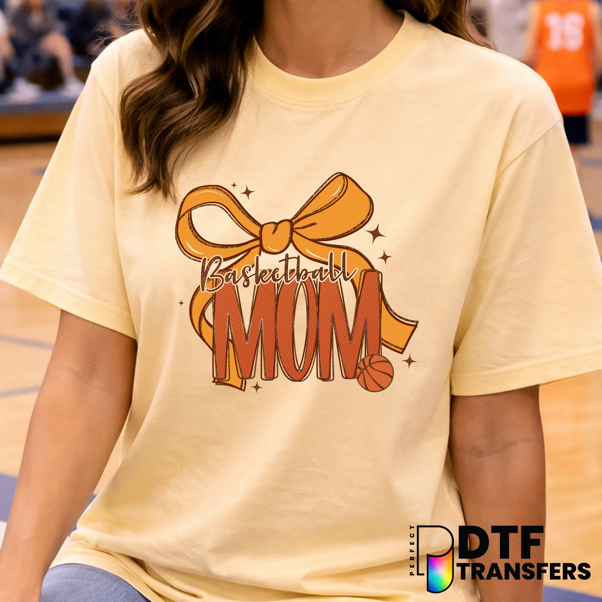 Preppy Basketball Mom Coquette – Basketball DTF Transfer