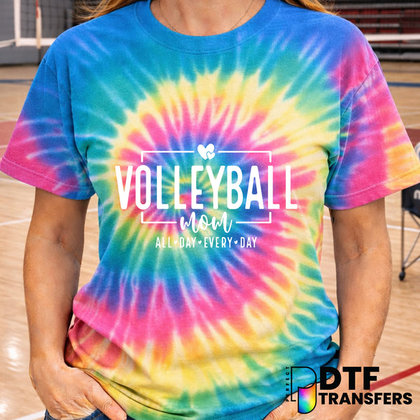 Volleyball Mom All Day Every Day – Volleyball DTF Transfer