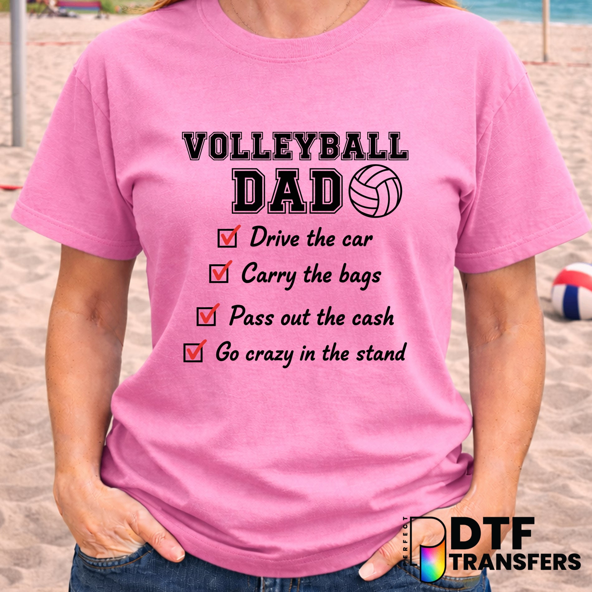 VOLLEYBALL DAD CHECKLIST – Volleyball DTF Transfer