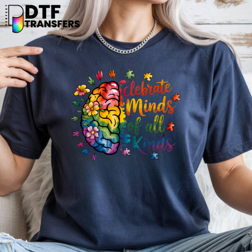 Celebrate Minds Of All Kinds – Special Education DTF Transfer