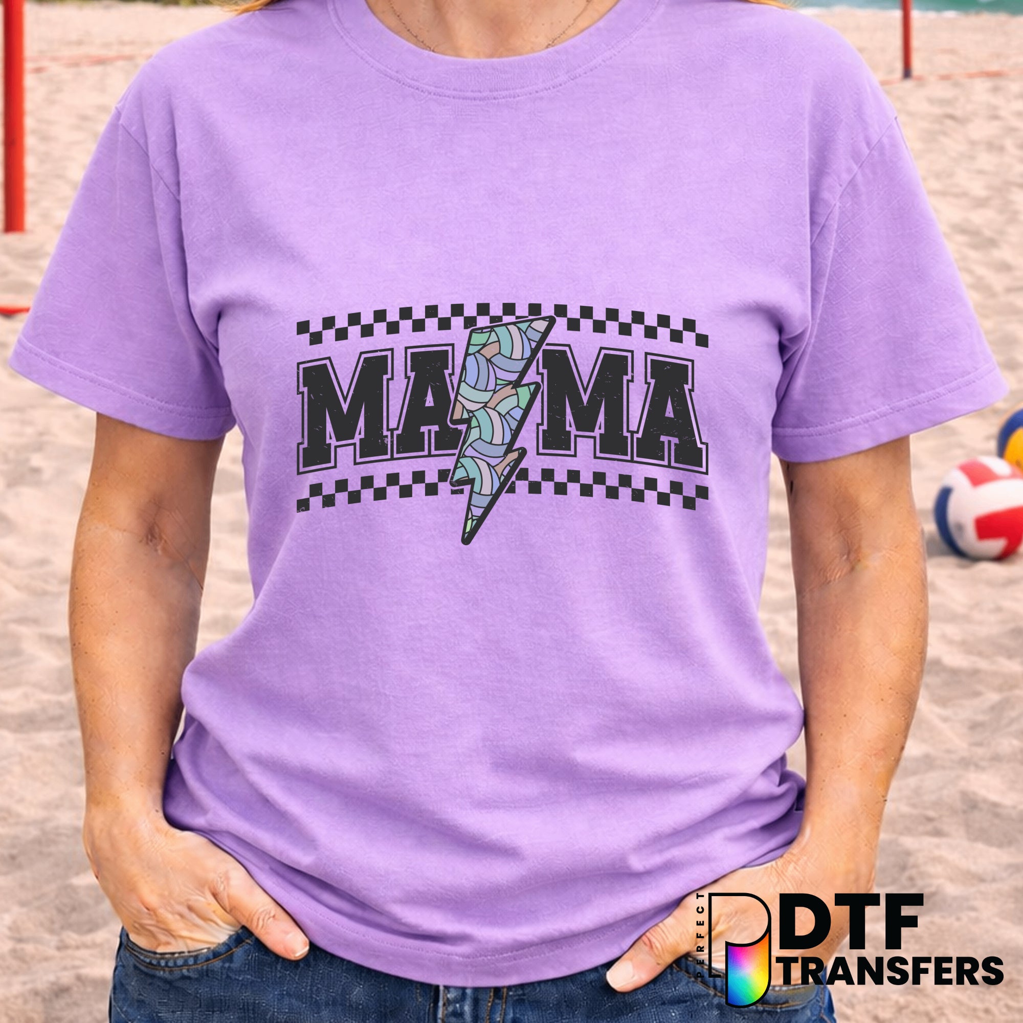 Retro Mama Volleyball – DTF Transfer