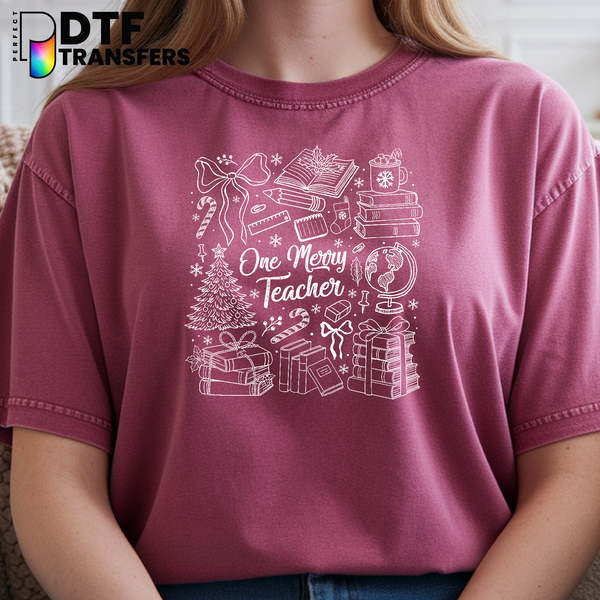 Merry Teacher – Teacher DTF Transfer