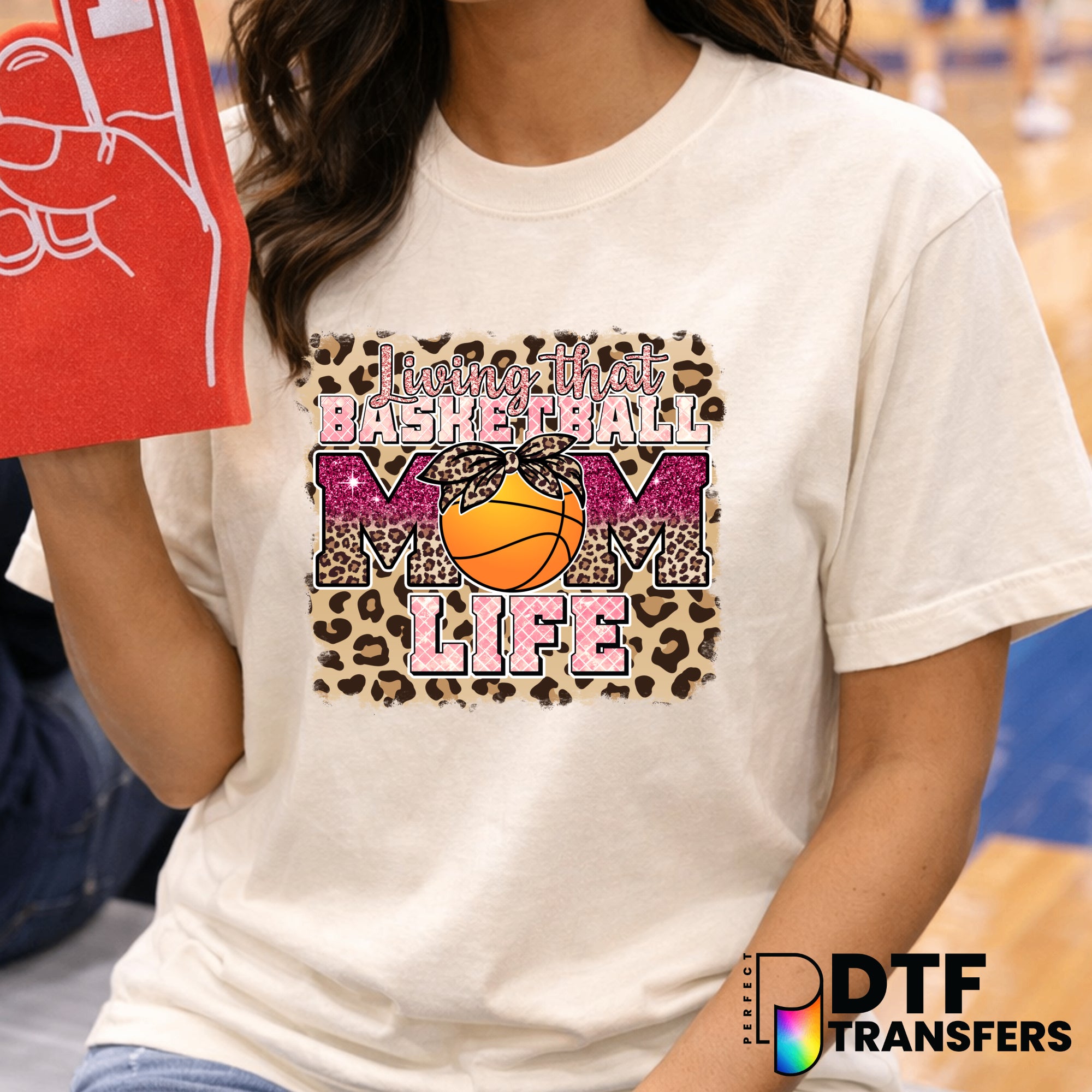 Living That Basketball Mom Life – Basketball DTF Transfer