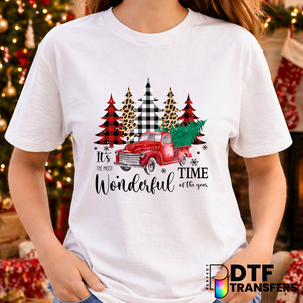 It's The Most Wonderful Time of The Year – Christmas DTF Transfer