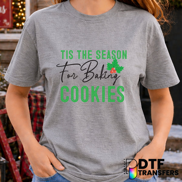 Tis the Season for Baking Cookies – Christmas DTF Transfer