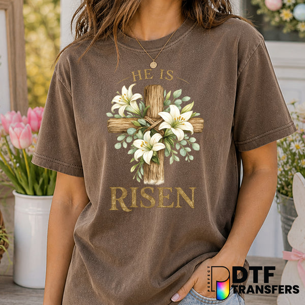 He Is Risen – Easter DTF Transfer