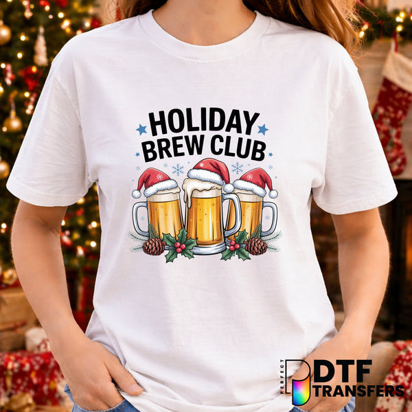 HOLIDAY BREW CLUB – Christmas DTF Transfer