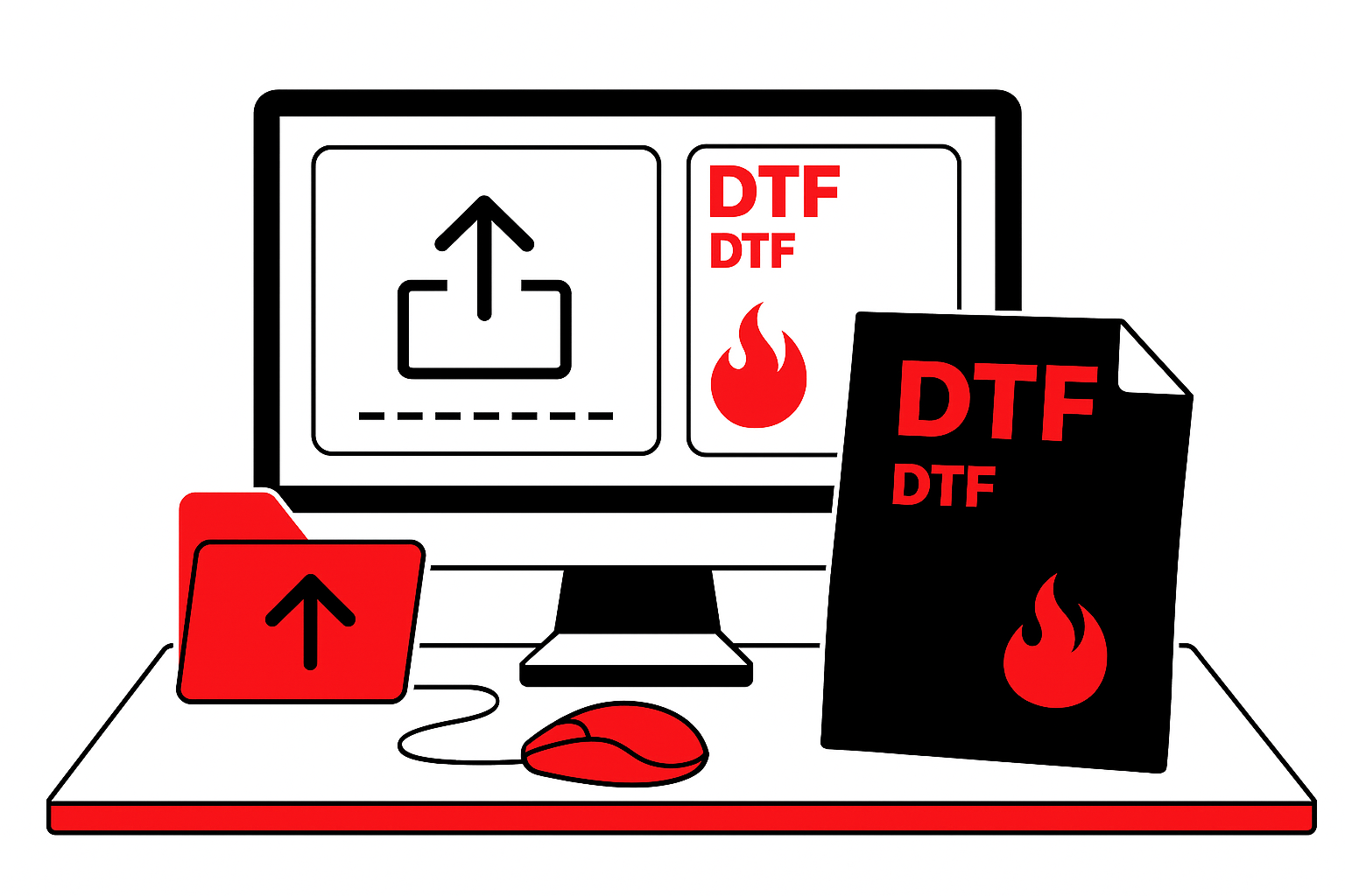 Buy custom DTF transfers online fast shipping