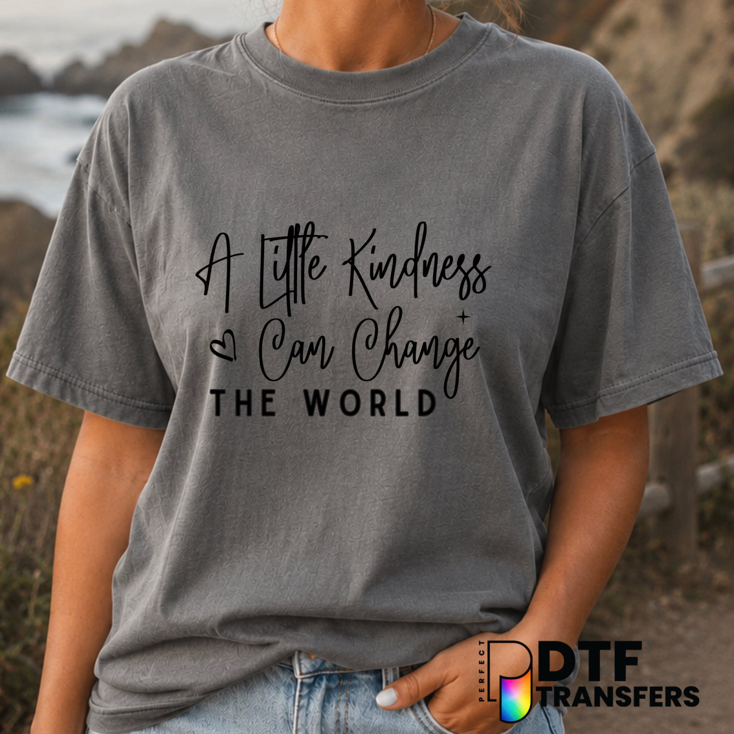 A Little Kindness Can Change The World – Anti-Bullying DTF Transfer (view 2 of 2) – by Perfect DTF Transfers – Premade DTF...