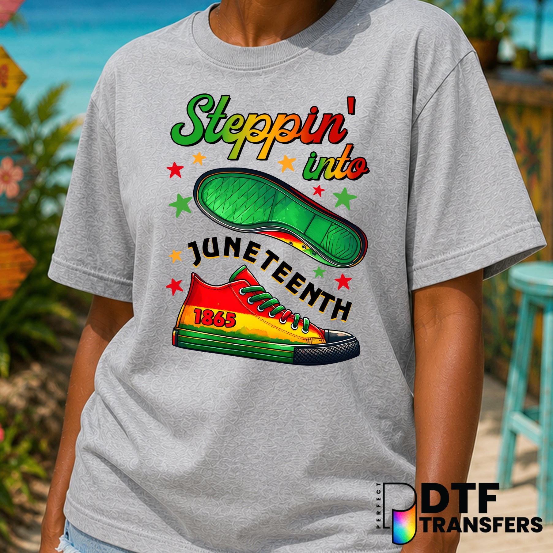 Steppin' Into Juneteenth 1865 Black History – DTF Transfer