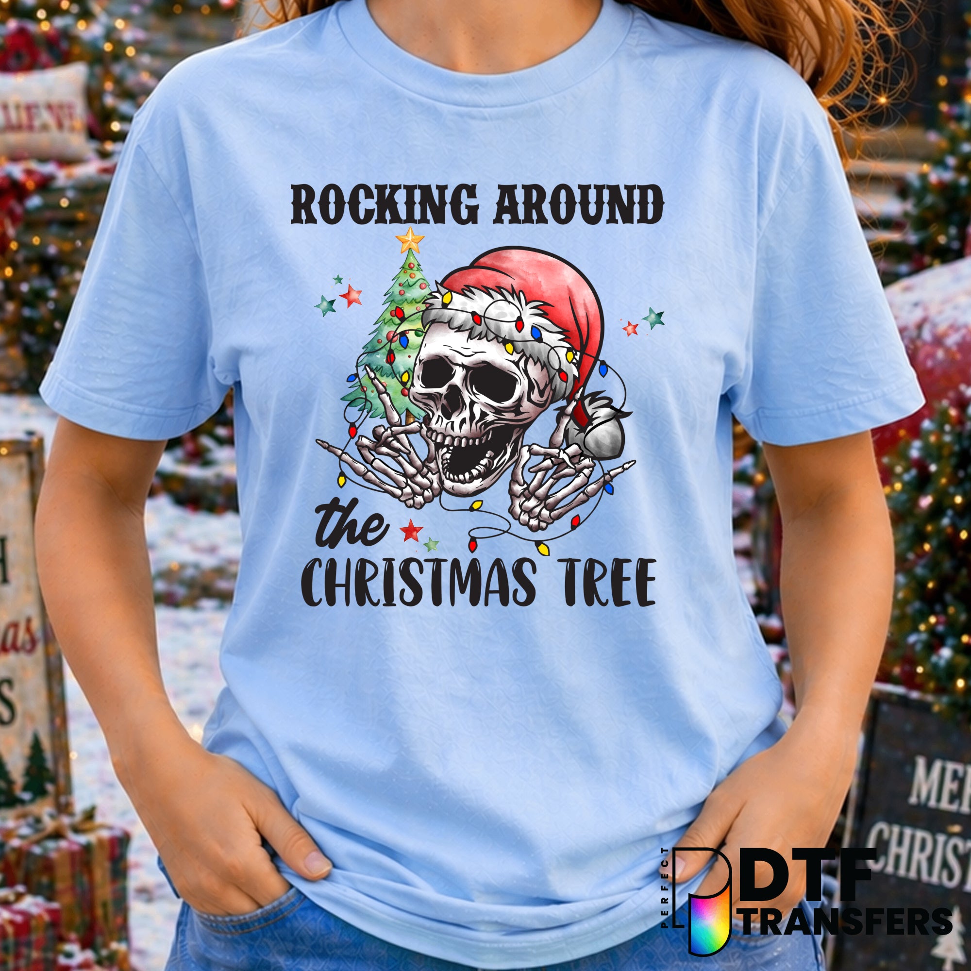 Rocking Around the Christmas Tree – Christmas DTF Transfer