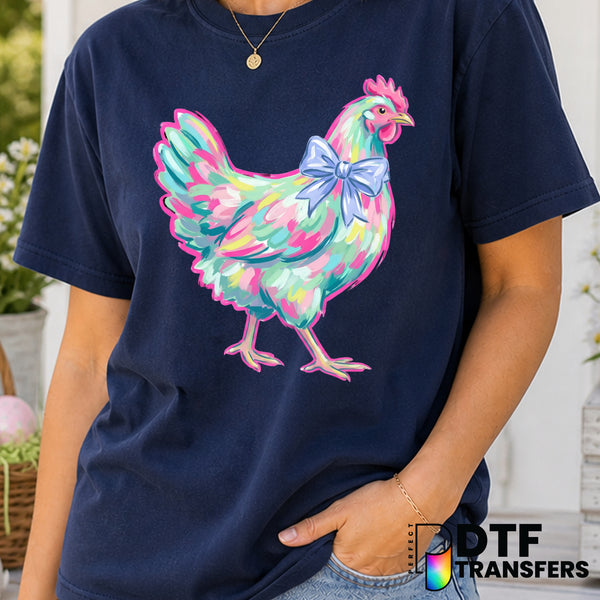 Coquette Chicken – Easter DTF Transfer