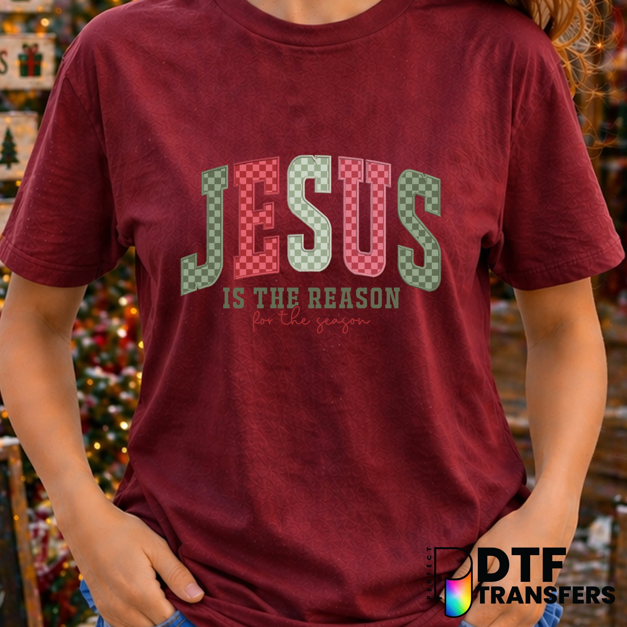 Jesus is the Reason for the Season – Christmas DTF Transfer
