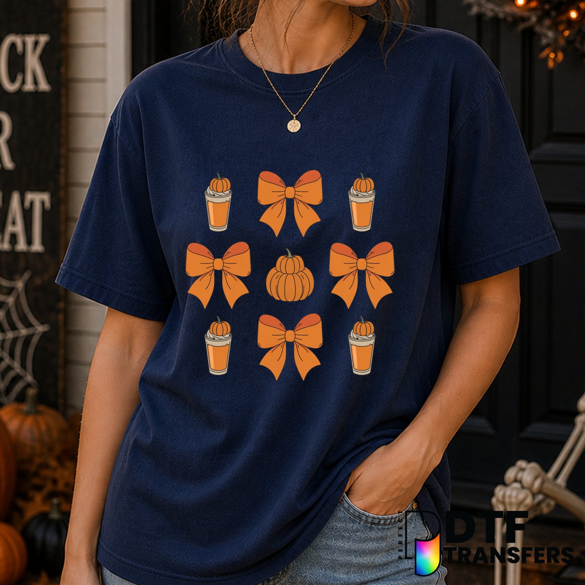 Witch Hat Pumpkin – Halloween DTF Transfer