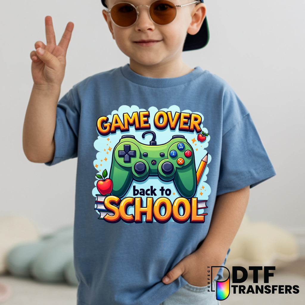 Game Over Back to School Welcome Back to School – Teacher DTF Transfer