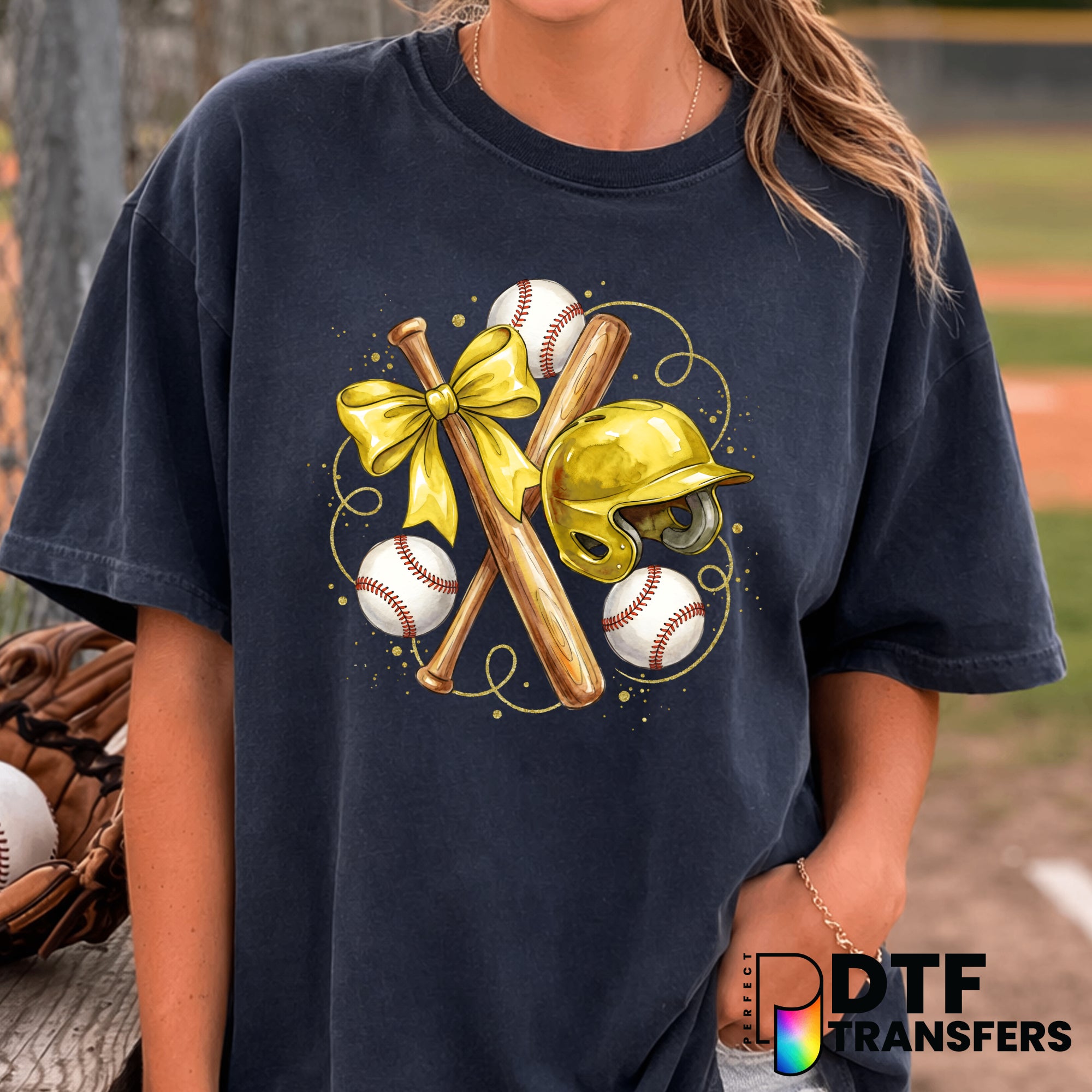 BASEBALL MOM – Baseball DTF Transfer