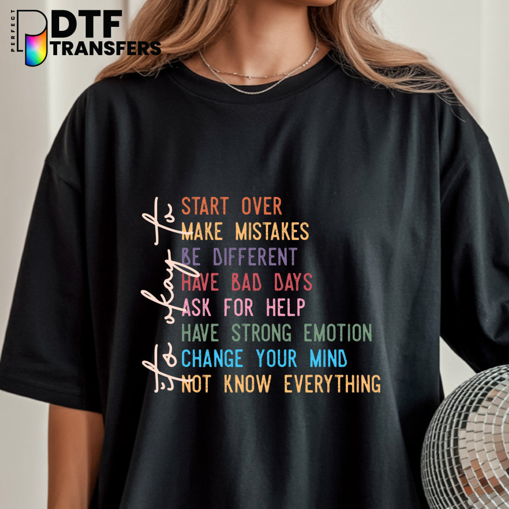 It's Okay to Make Mistakes – Special Education DTF Transfer