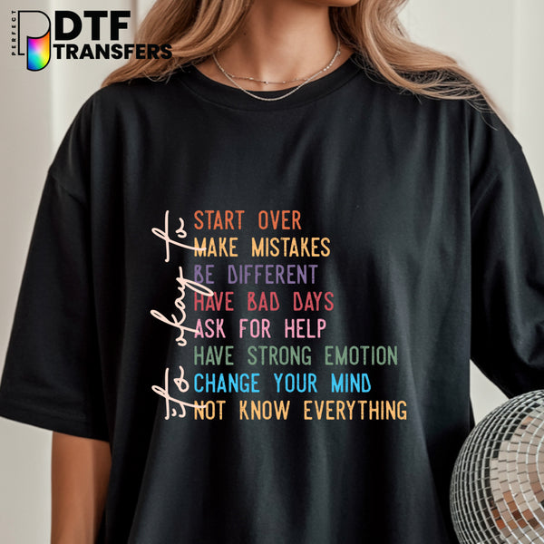 It's Okay to Make Mistakes – Special Education DTF Transfer