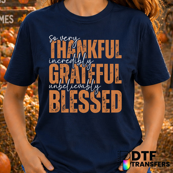 So Very Thankful – Thanksgiving DTF Transfer