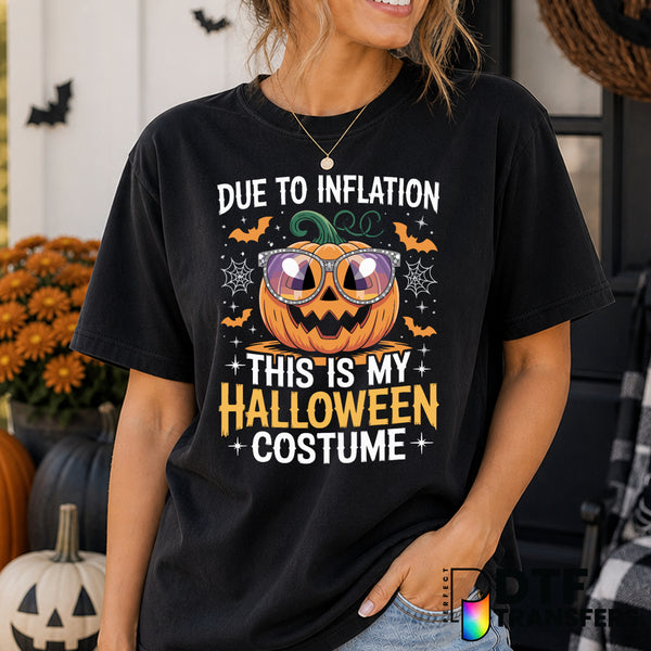 Due to Inflation This is My Halloween Costume – Halloween DTF Transfer