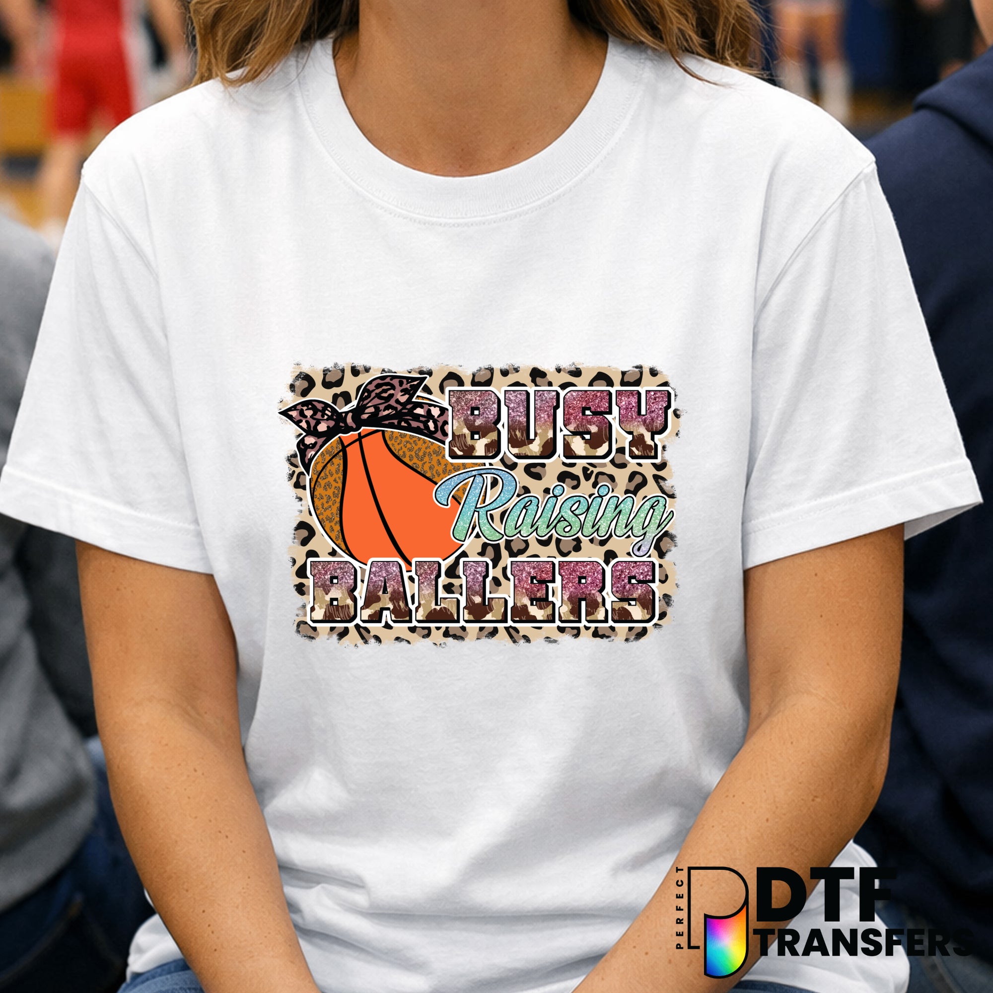 Busy Raising Ballers – Basketball DTF Transfer