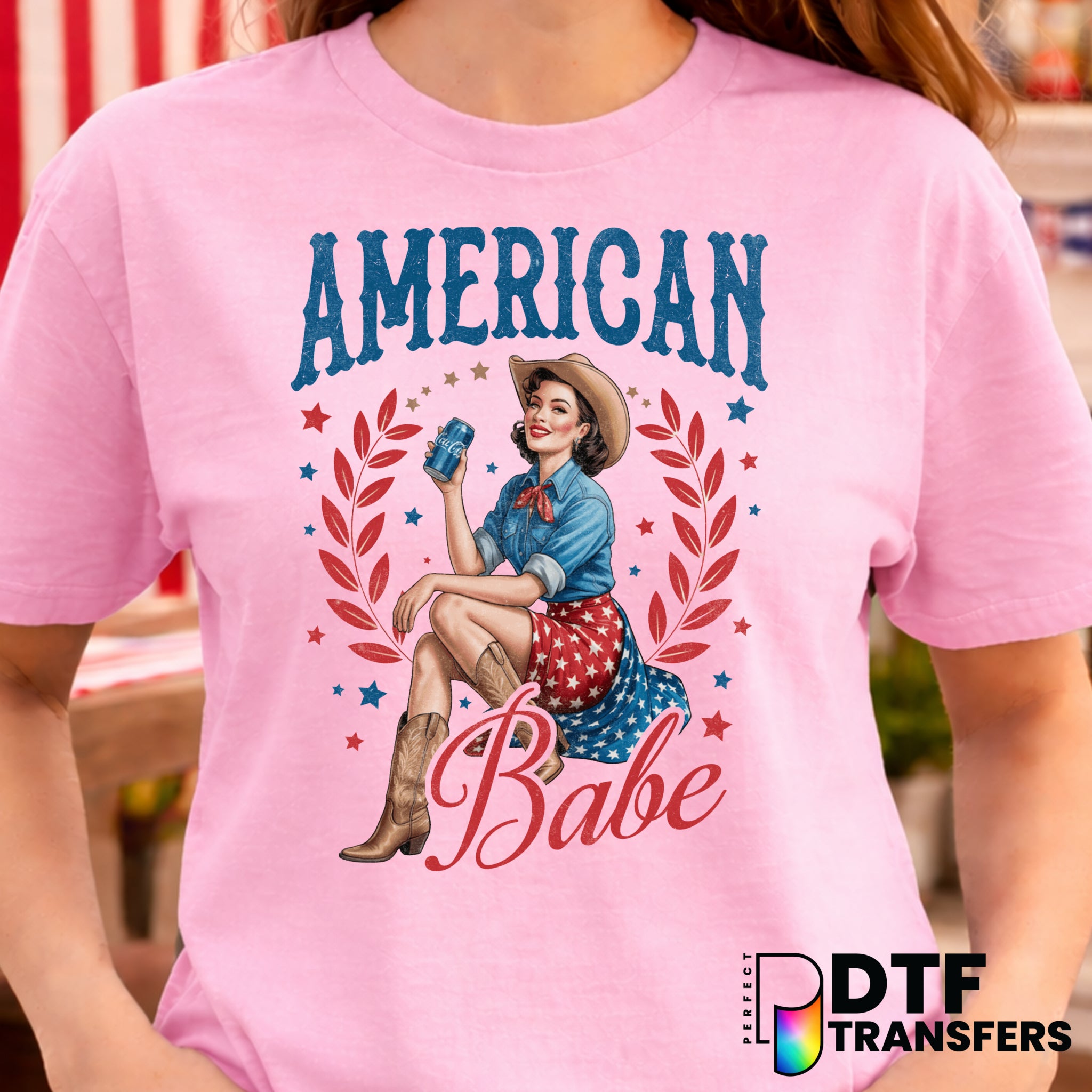 American Babe – Fourth of July DTF Transfer