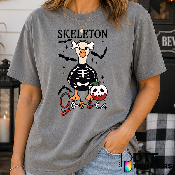 Skeleton Goose – Halloween DTF Transfer