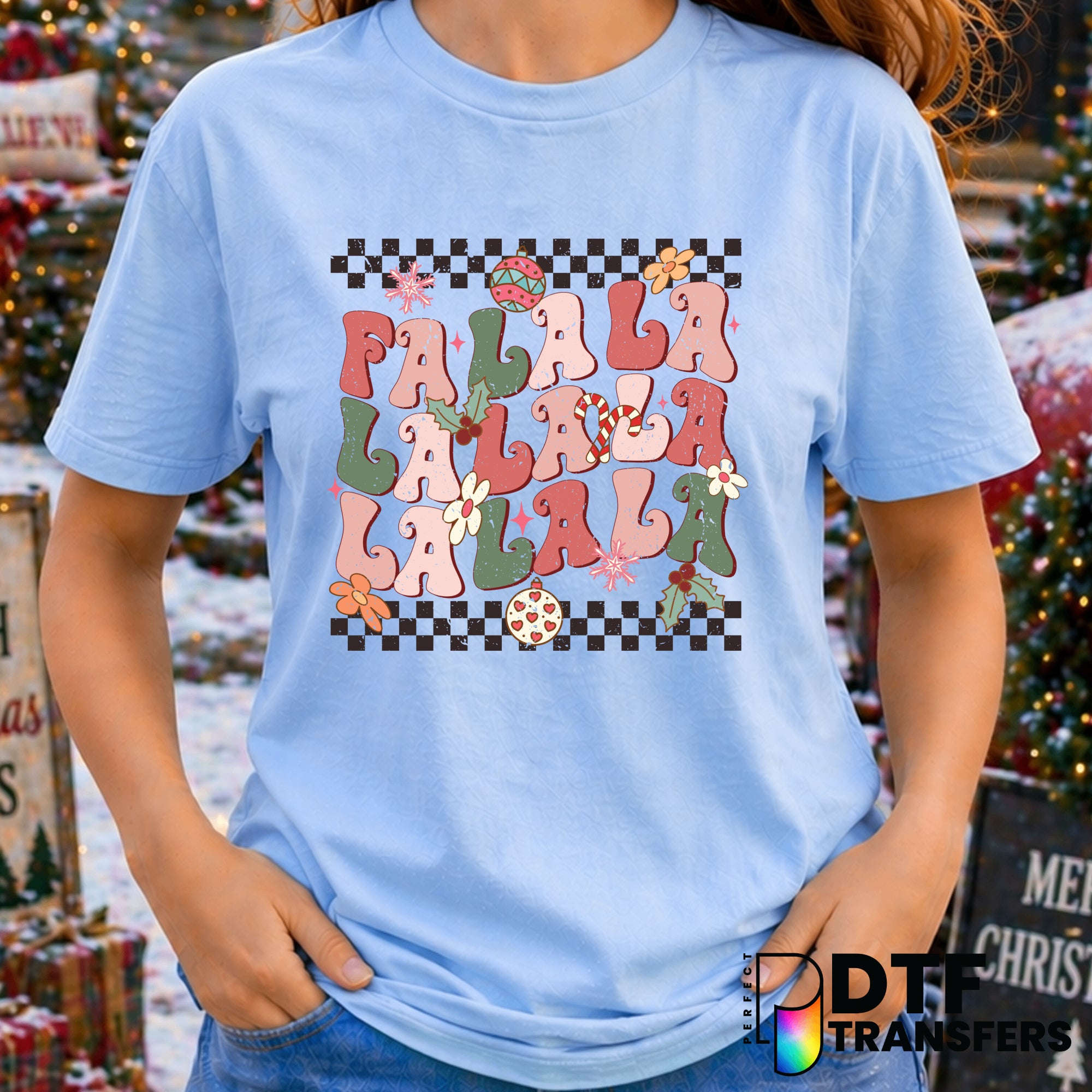 Fa La La La – Christmas DTF Transfer