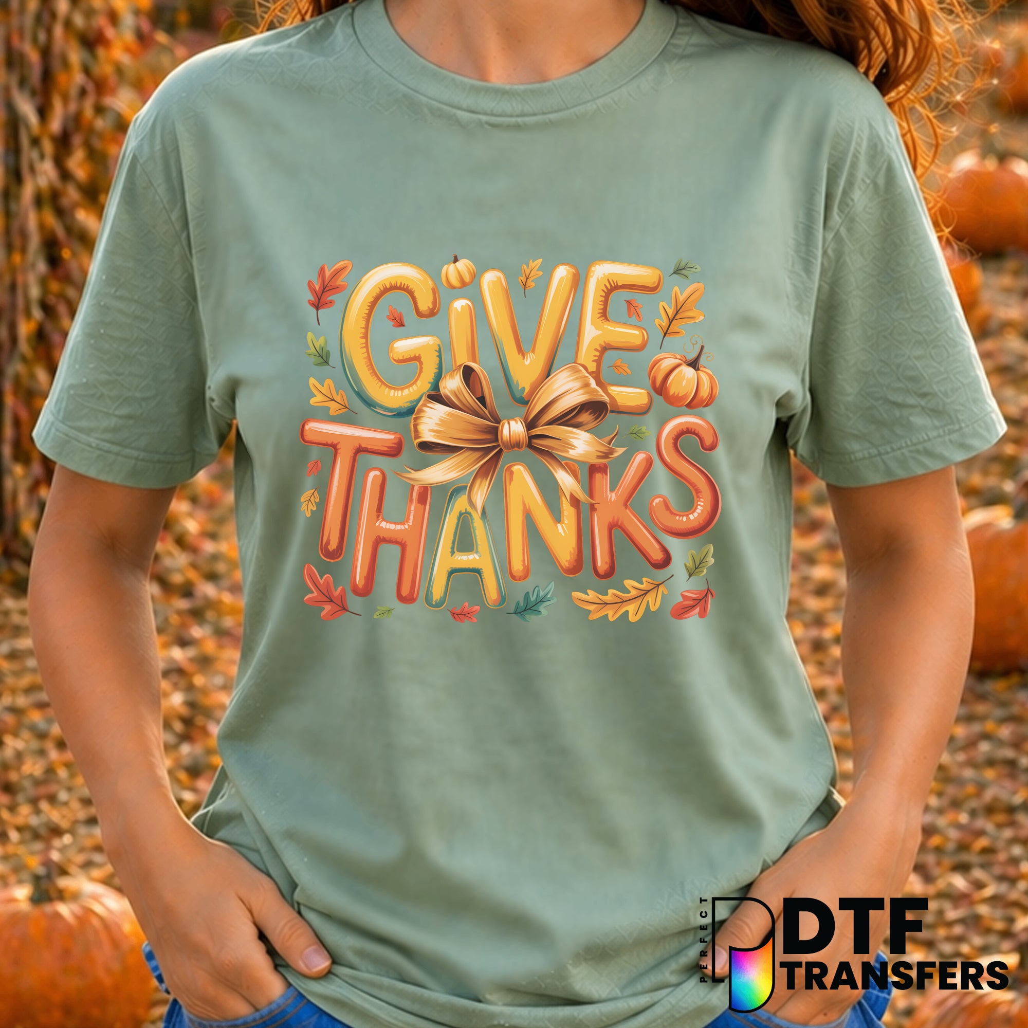 Give Thanks – Thanksgiving DTF Transfer