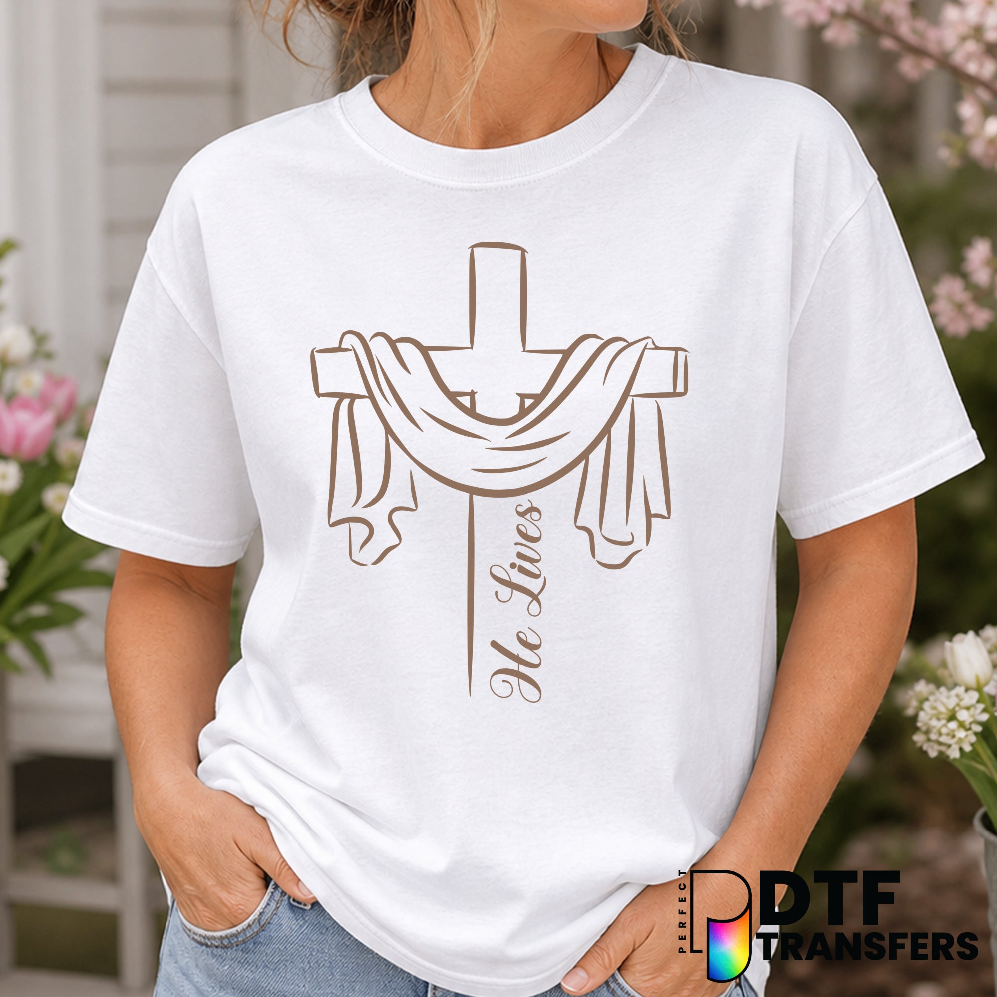 He Lives – Easter DTF Transfer