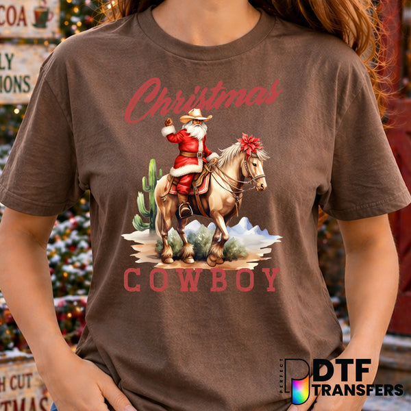 Western Christmas Horse – Christmas DTF Transfer