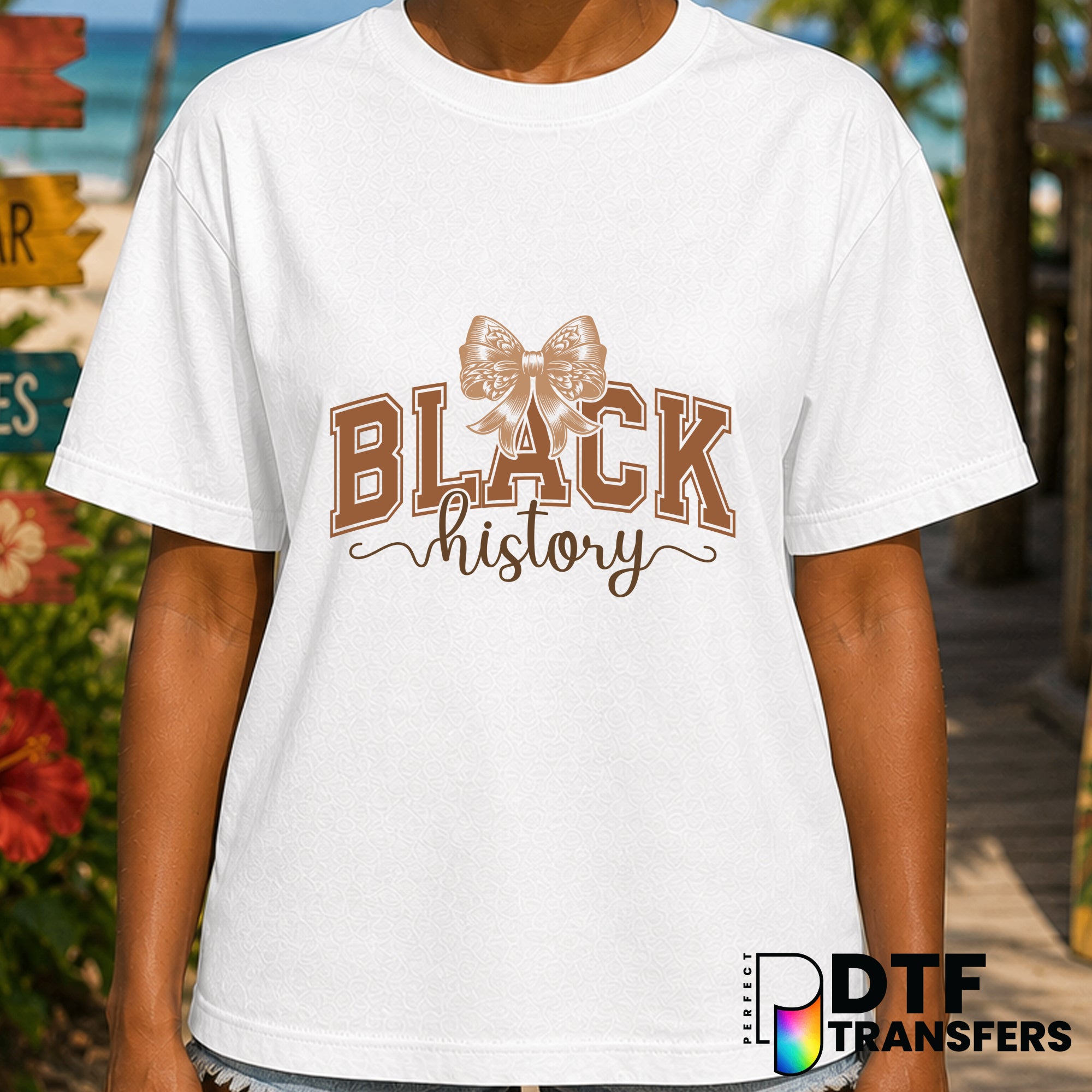Black History Month Varsity Arch DTF Transfer