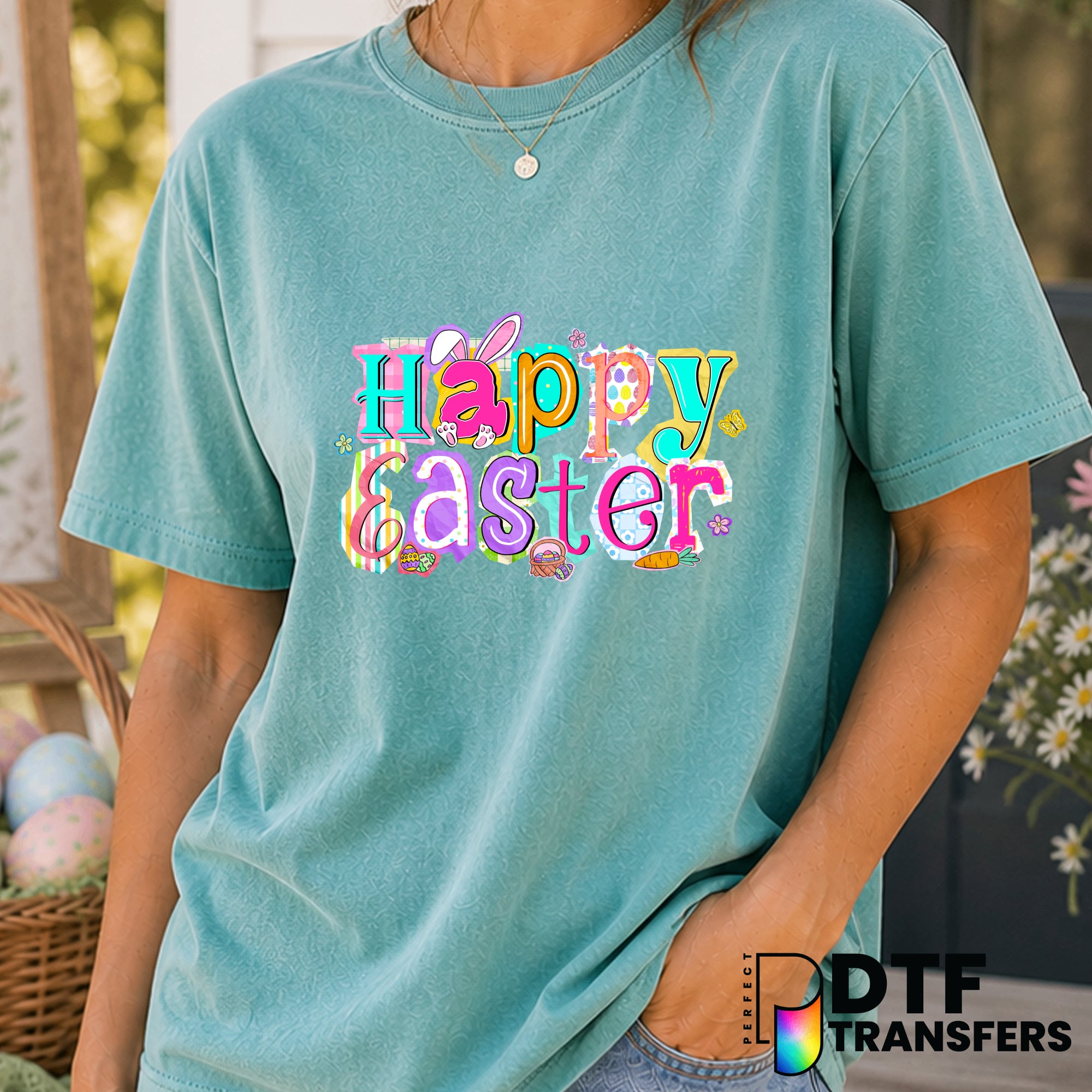 Happy Easter – Easter DTF Transfer