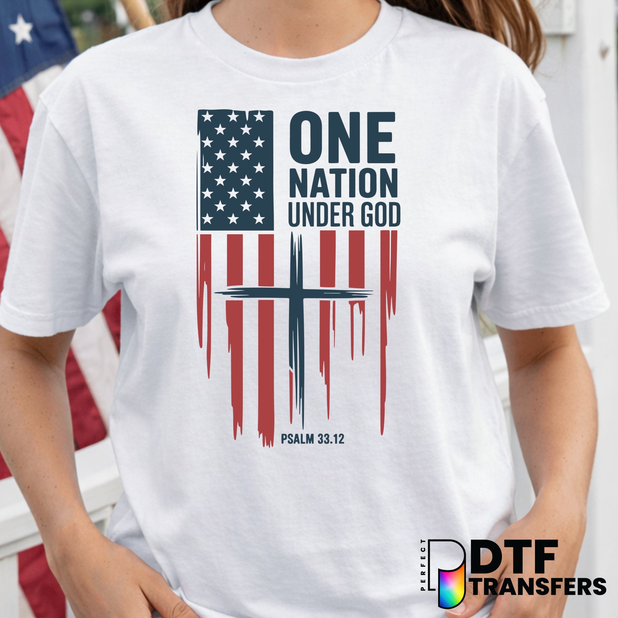 One Nation Under God – Fourth of July DTF Transfer
