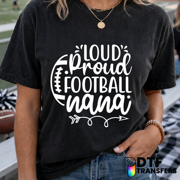 Loud Proud Football Nana – Football DTF Transfer