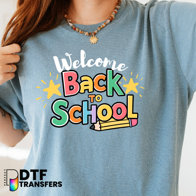 Welcome Back To School – Teacher DTF Transfer