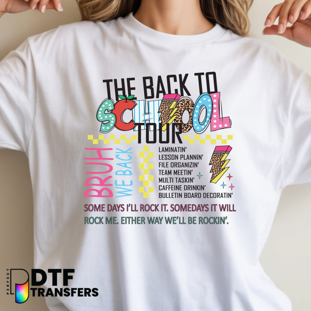 Back to School Tour Welcome Back to School – Teacher DTF Transfer