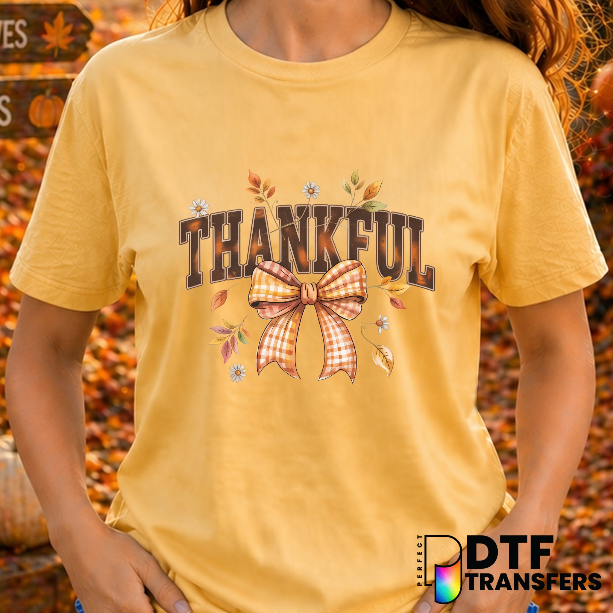 Thankful – Thanksgiving DTF Transfer