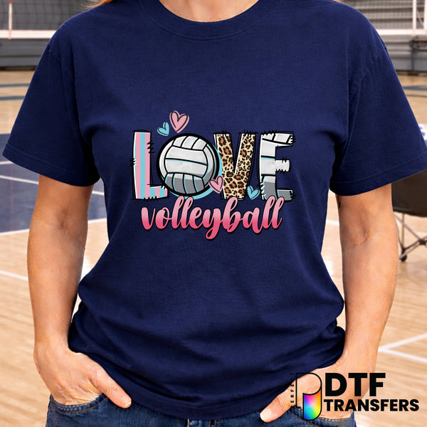 LOVE Volleyball – DTF Transfer