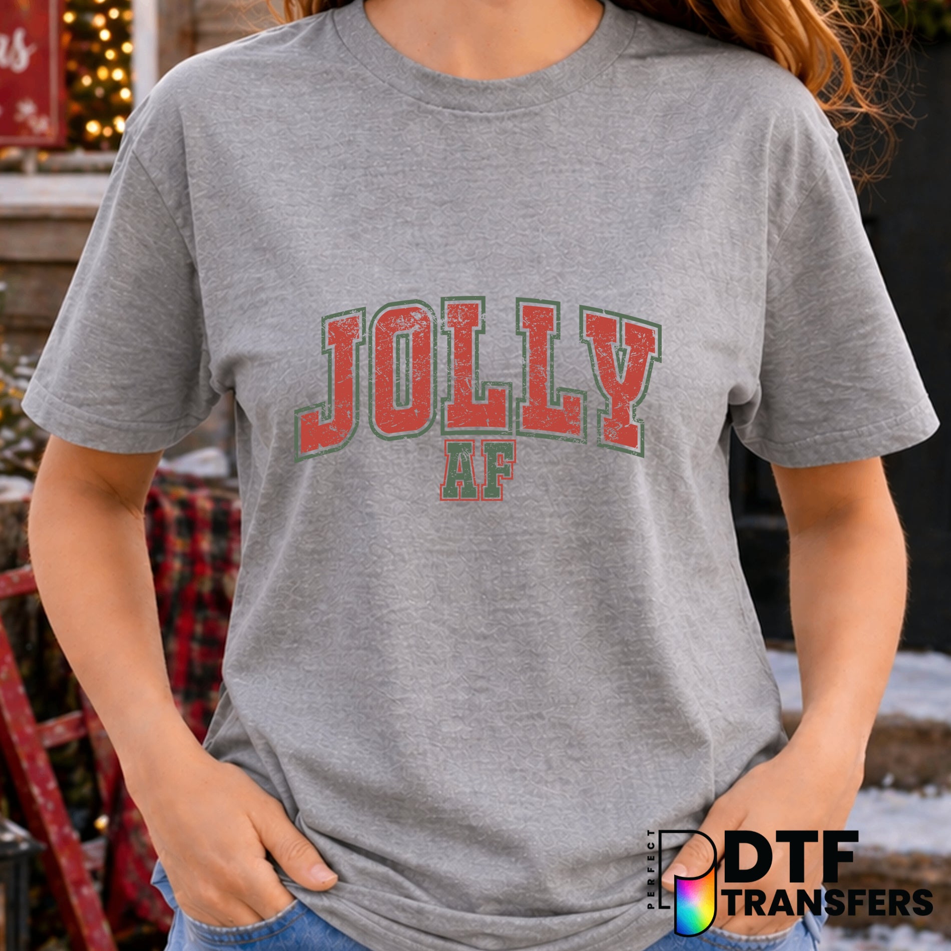 Jolly AF – Christmas DTF Transfer