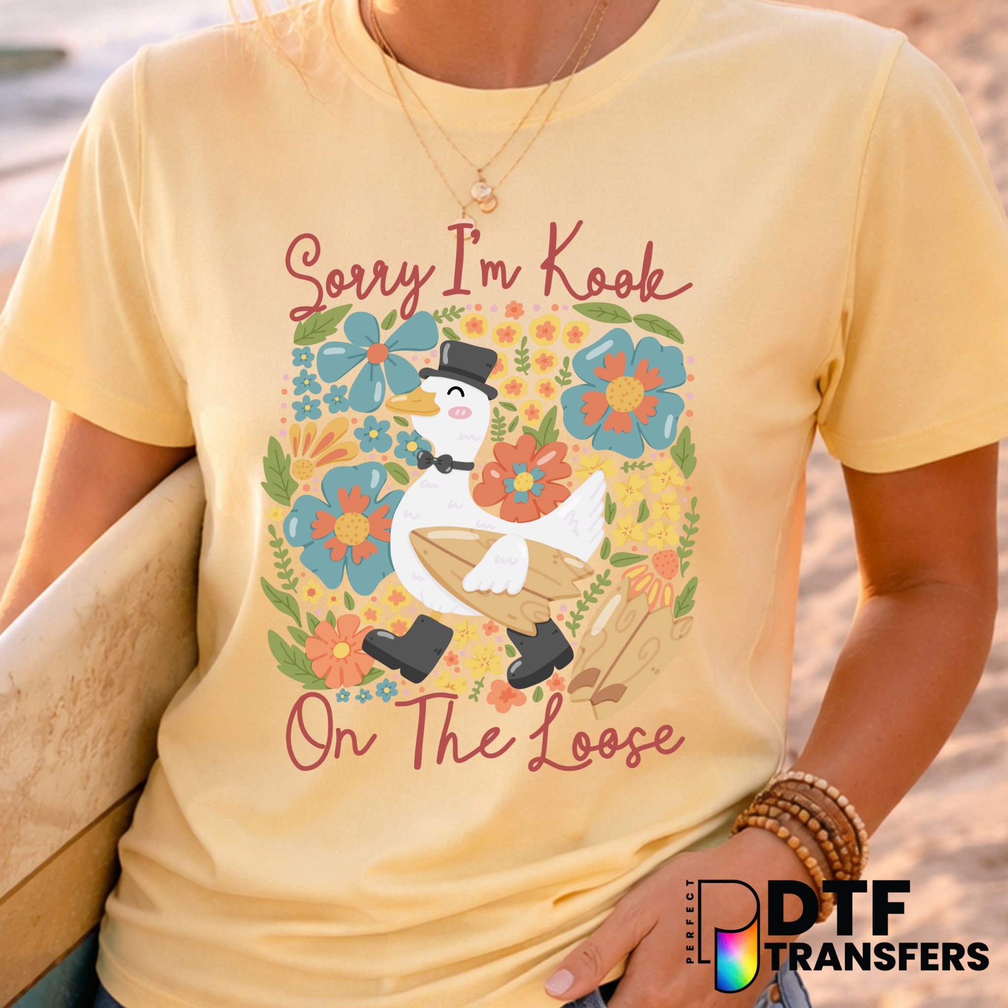 Sorry I'm a Kook On the Loose – Surfing DTF Transfer