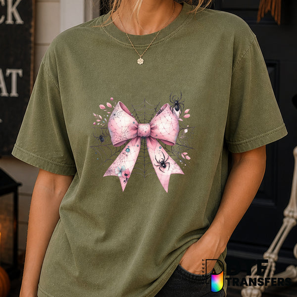 Coquette Spider with Bow – Halloween DTF Transfer