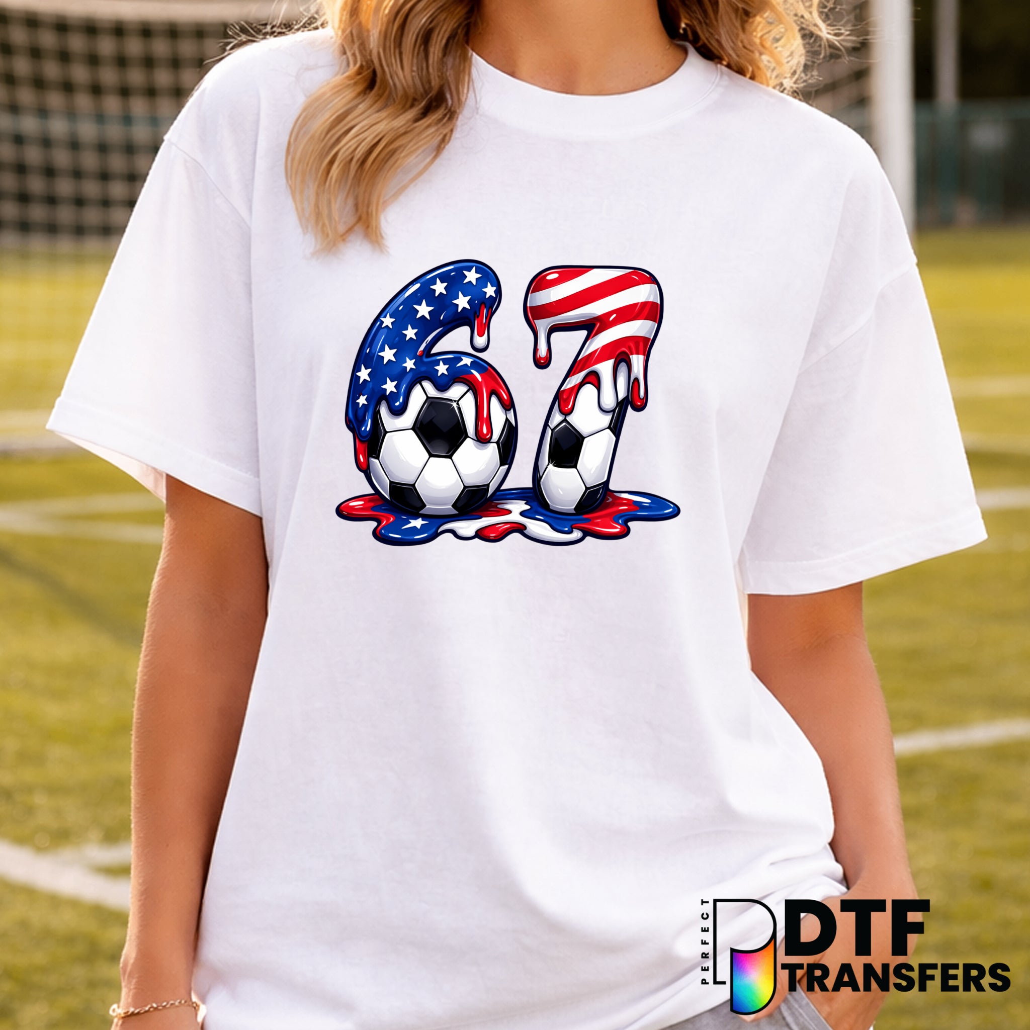 Distressed American Flag Soccer Ball – Soccer DTF Transfer